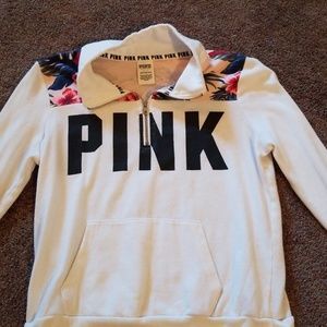 VS pink half zip
